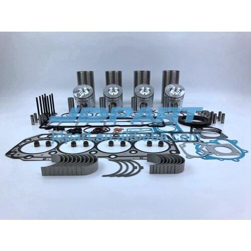 New 4TNE106 Rebuild Kit Piston Rings Liners Engine Bearing Set Engine Valves For Yanmar Engine