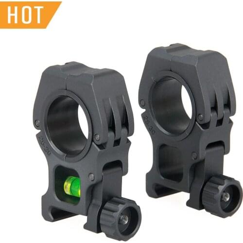 PPT Scope Mount Airsoft Tactical 25-30MM Diameter 6063 Aluminum Scope Mount with bubble level fit 21.2mm Picatinny Rail OS240171
