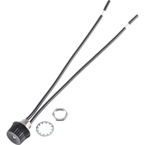 5pcs Black Rotary Stye Canopy Switches 3/1 amps at 125/250 4" Wire Single Pole On/Off Switch