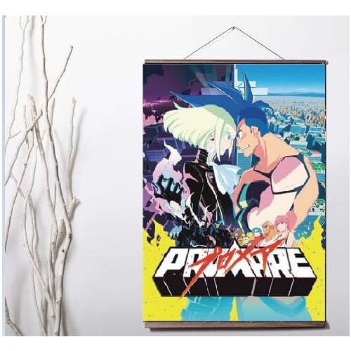 Promare Japanese Anime Art Canvas print poster painting with solid wood