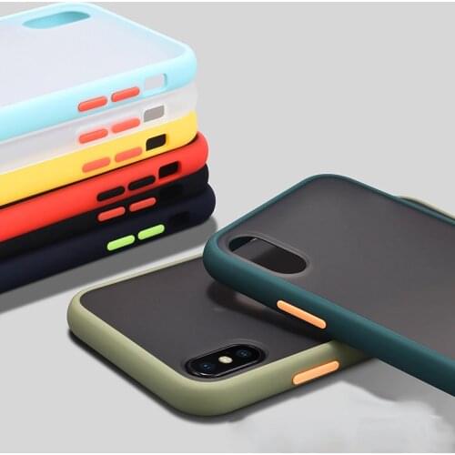 Simple Matte Bumper Phone Case for Xiaomi Poco X3 NFC M3 X2 M2 F2 Pro Soft TPU Silicone Clear Case for Xiaomi Poco X3 M3 Covers