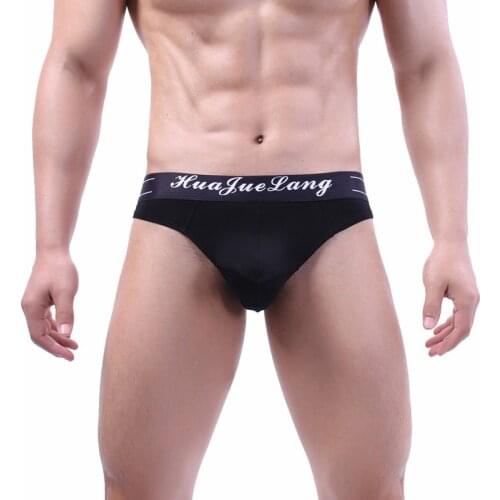 Sexy Mens Briefs Gay Underwear Cotton Breathable Low Rise Underpants Male Slip Homme Panties Big Penis Mens Lingeire Sleepwear