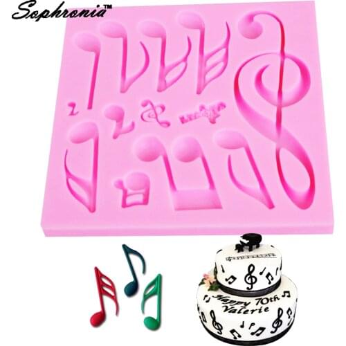 M272 Music Note Silicone Mold Shape UV Resin Charms Molds For DIY Intersperse Decorating Making Jewelry Gumpaste Moulds