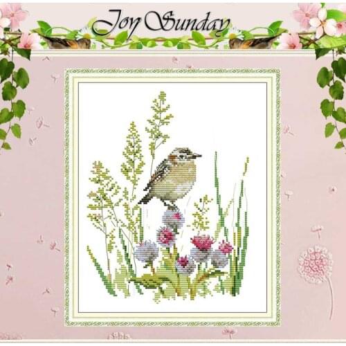 Little Bird Animals Patterns Counted 11CT 14CT Cross Stitch Sets DIY Chinese Cross-stitch Kits Embroidery Needlework Home Decor