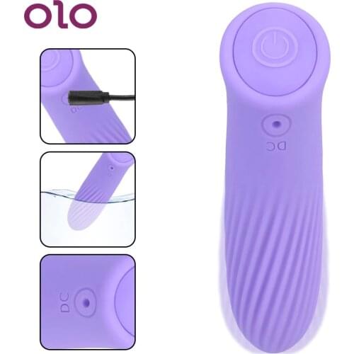 OLO 7 Speed Dildo Vibrator Vagina Vibration G-spot Clitoris Stimulator Mini Bullet Vibrator Female Maturbator Adult Erotic Toys