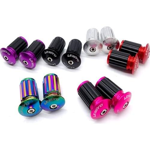 Litepro MTB Bicycle Handlebar Plug Aluminum Alloy Cycling Parts Bar End Cap Expamsion 22-24MM For Folding Bike Parts