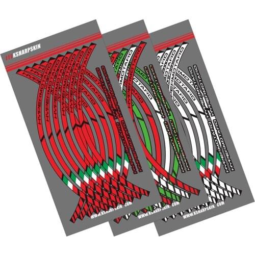 12 Strips Motorcycle Wheel Sticker Reflective Rim Stripe outer Rim Accessory Stickers For DUCATI HYPERMOTARD 796 821 939 1100