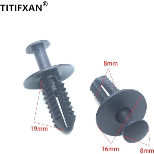 20PCS Auto Fender Bumper Leaf Plate Lining Fixed Clamp Grille Plastic Fastener For BMW Opel Mercedes-Benz Screws Clip