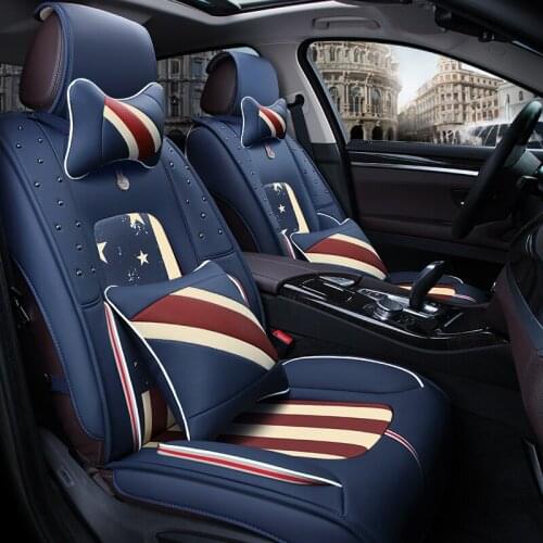3D Car Seat Cover General Cushion High-Fiber Leather Car Styling For Skoda Octavia Superb Yeti Fabia spaceback Rapid