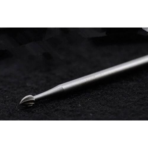 5 pcs /lot Tungsten alloy 2.35mm shank rotary tools cylinder burs 0.9-2.3mm carving wood jewelry micro-tooth milling machine