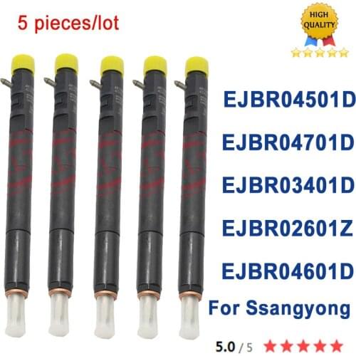 5PC New injector EJBR04501D EJBR03401D EJBR04401D EJBR04701D EJBR04601D EJBR02601Z A6640170121 For SSANGYONG Actyon Kyron