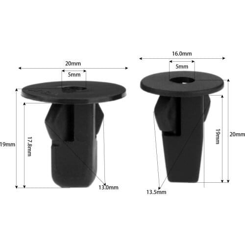 50Pc Car Front Rear Wheel Fender Liner Screw Grommet For Toyota Honda Ford Auto Plastic Rivet Fastener Clips 90189-06013 K55 K66