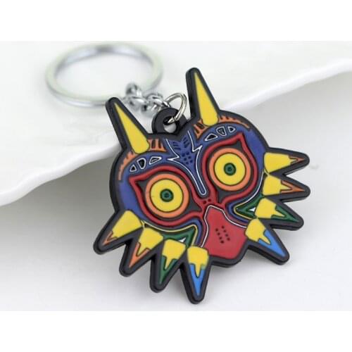 MQCHUN The Legend of Zelda Key Chain Majoras Mask Key Rings For Gift Chaveiro Car Keychain Jewelry Mask Keychain Women Gift -50