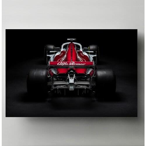 Formula F1Posters and Prints Alfa Romeo Racing Cars Back View Wall Picture Canvas Painting Living Room Decor