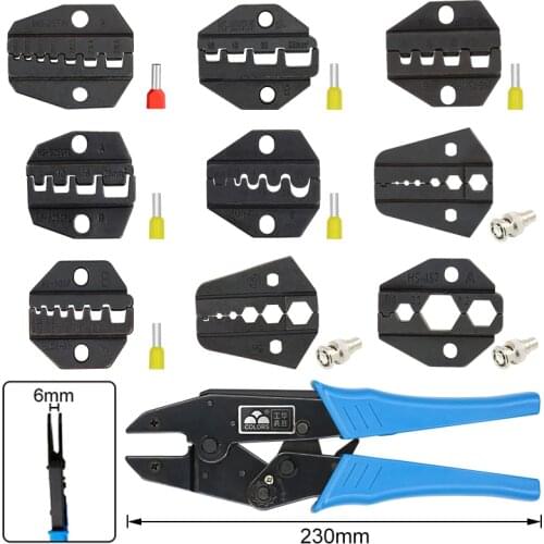HS Crimping pliers jaw for 230mm pliers insulated non-insulated tubular terminal HS-06WF2C/04WF/10WF/16WF special jaw tool