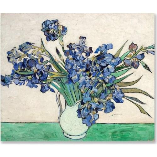 Canvas Painting Van Gogh Irises Painting Posters and Prints Wall Art Picture for Living Room Home Decor Living Room Decoration
