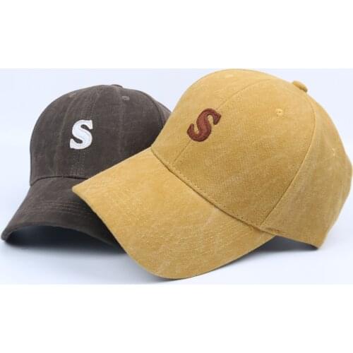Summer Sunhat For Men Women Female Male Fashion S Letter Baseball Cap Embroidered Wild Curved Brim Sun Hat Korean Style Dad Caps