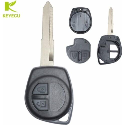KEYECU Replacement Remote Car Key Shell Case Housing 2 Button for Suzuki Swift 1989-2017,for SX4 2007-2015