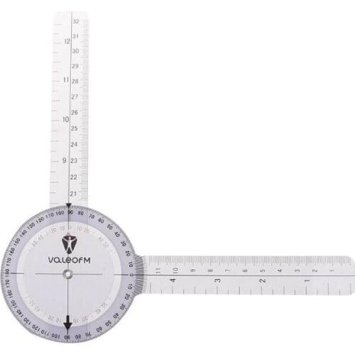 M4YC 8" Joint Ruler Calibrated Goniometer Round Tape Measure 360Degrees Measuring Tool