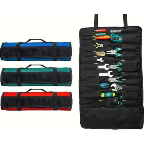 Multifunctional Oxford Cloth Folding Key Bag Tool Roll Storage Pocket Tools Pouch Organizer Holder Portable Case