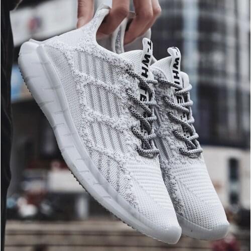 2020 Autumn New Mens casual sneakers men leisure shoes breathable mesh sport shoes Walking sneakers black