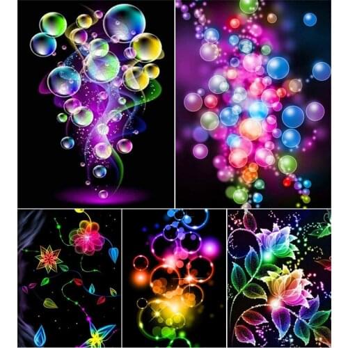 5D DIY Diamond Painting Coloring Bubble Cross Stitch Kit Full Drill Embroidery Mosaic Art Picture of Rhinestones Home Decor Gift