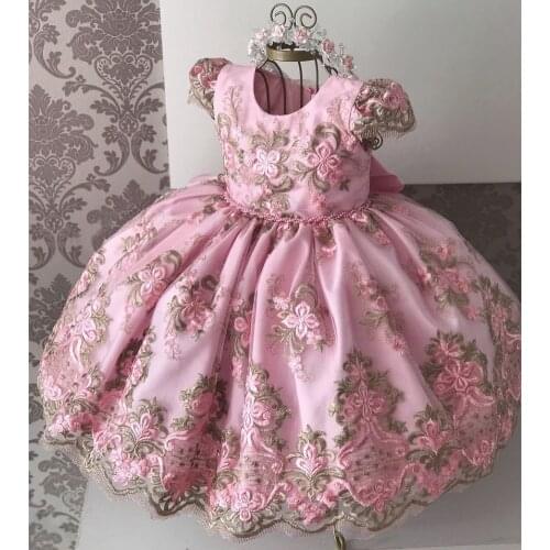 Elegant New Year Princess Girls Dress Wedding Gown Dress For Girls Children Party Dress Birthday Party Dress Vestidos Infantil