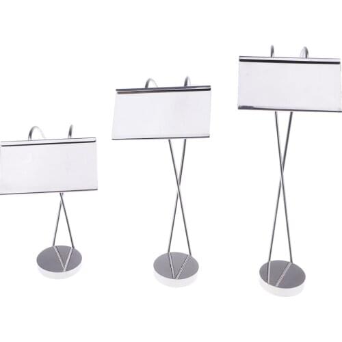 Stainless Steel Table Card Holder Place Name Holders Silvery Table Dispaly Decor