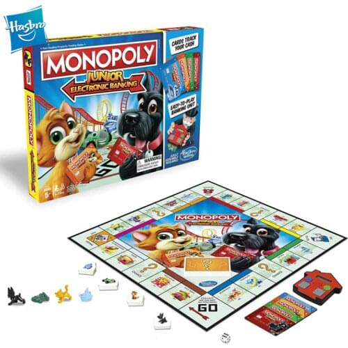 Hasbro Monopoly Junior New Version Strategy Party Board GamesToys Family Entertainment party Puzzle Games