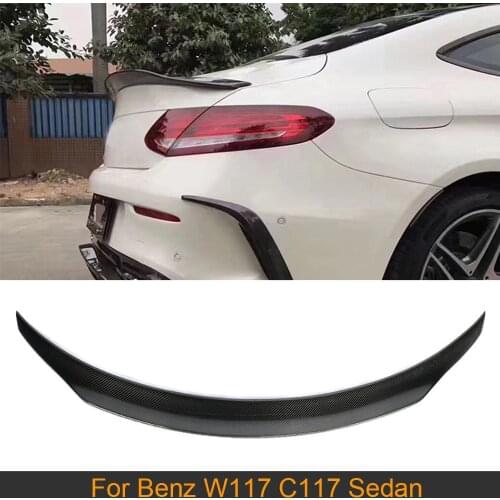 Carbon Fiber Rear Trunk Wing Spoiler for Mercedes-Benz CLA Class W117 C117 Sedan 2013-2019 Car Rear Trunk Boot Lid Wing Spoiler