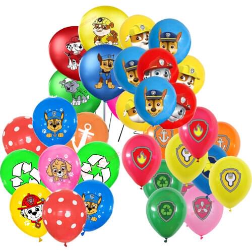 Paw Patrol Birthday Balloon Chase Marshall Sky Rubble Latex Balloons Figure Patrulla Canina Party Decor Gift Present Toys