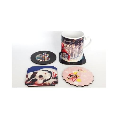 DIY Coasters MDF material Wood Coaster print image for cup mug with photo LOGO customize pad
