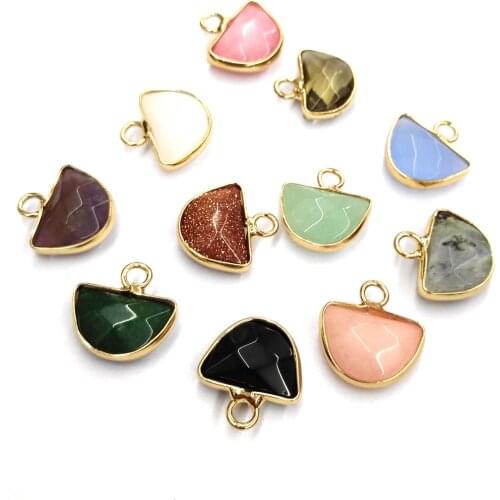 Natural Stone Agates Pendants irregular shape Pendant for Jewelry Making Diy necklace accessories Size 13x13 mm