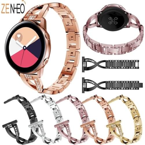 New Metal Band Metal Band For Samsung Galaxy Active 42mm watch Bands Stainless Steel Bracelet Replacement 20mm Strap watchband