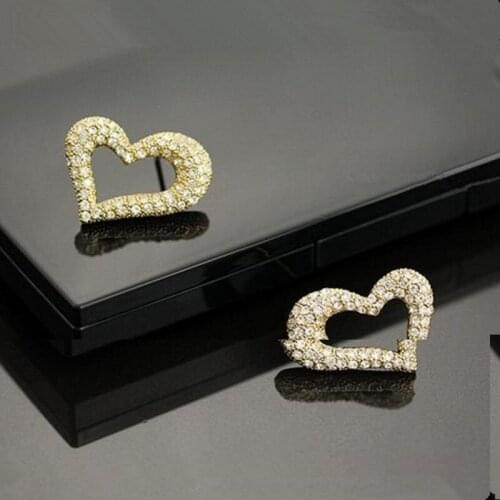 Bijoux Earring Blue Zircon Stud Earrings For Women Earrings Rhinestone Crystal Wedding Jewelry Heart Animal Girl Earrings E550