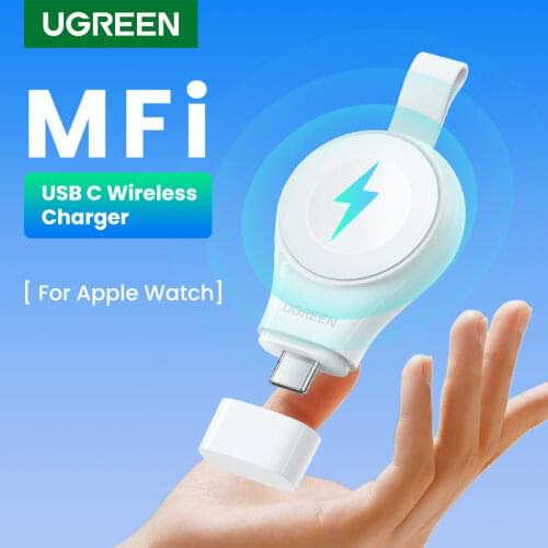 Ugreen Wireless Charger Charger Series 5 4 3 2 1 Portable MFi USB Charger For Apple 3 Magnetic Wireless Charging