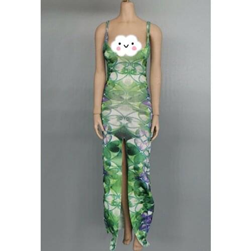 1/6 Scale Female Soldier Clothes Floral Pattern Sexy Vest Dress Model for 12"