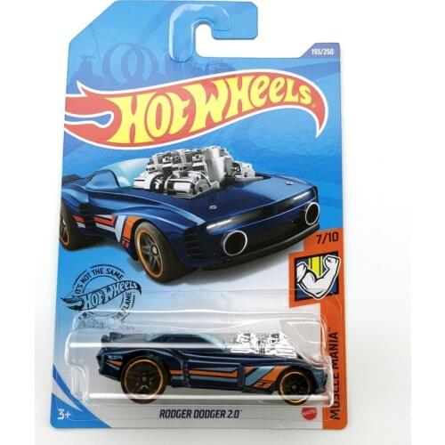 2020-193 Hot Wheels Cars RODGER DODGER 2.0 Metal Die-cast Simulation Model 1/64 Cars Toys