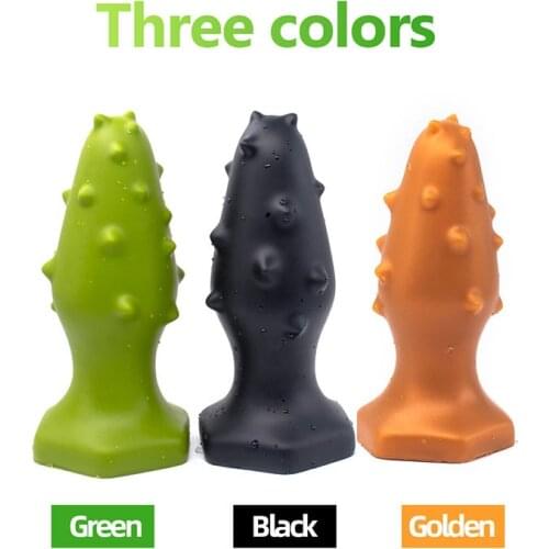 2020 Adult Big Butt Plug Anus expansion Masturbator New Soft Barbed Huge Anal Plugs balls Sex Toy for Men Women Anal Sex Produ