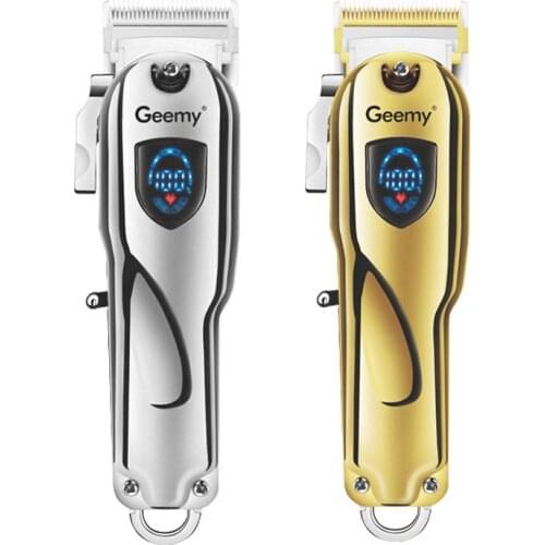 A-6567 USB Cordless All Metal Stylists Professional Hair Clippers Hair Trimmer for Men