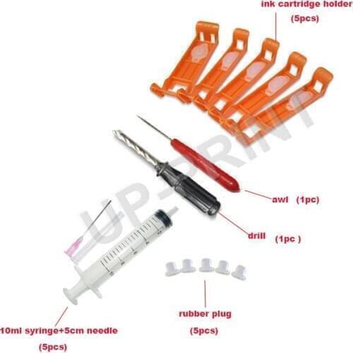 CISSPLAZA 5colors BCI380 BCI-381compatible for Canon PIXUS TS6130 TR8530 TR7530 TS6230 TR953 Genuine Cartridge Refill Tool Kit