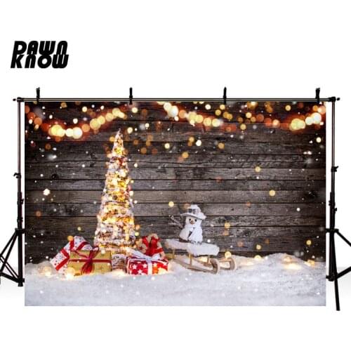 DAWNKNOW Merry Christmas Shimmer Photography Background Backdrops Gift Children Family Celebrate Photocall Photo Studio lv1221