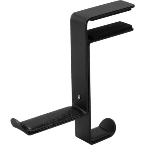 Headset Holder Clip-on Metal Wall-Mounted Adjustable Desktop Holder for Headphones and Pendants