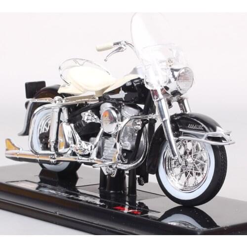 Kids 1:18 Scale classic Maisto 1962 FLH DUO GLIDE bike Panhead hydra glide sport Diecast model vehicles motorcycle toy miniature