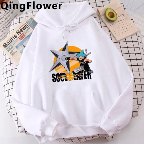 Soul Eater Japanese Anime hoodies male printed y2k aesthetic plus size Oversized male clothing hoddies printed