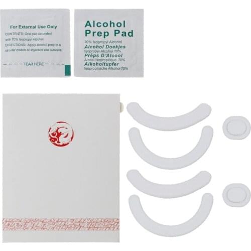 2 Sets/pack Tiger Gaming Mouse Feet Mouse Skate For logitech G403 G603 G703 Gaming Mouse White Mouse Glides Curve Edge X6HA