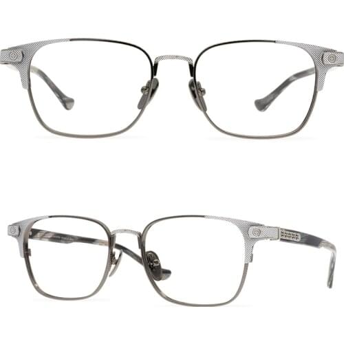 Personalized original design luxury square glasses pure titanium glasses frame