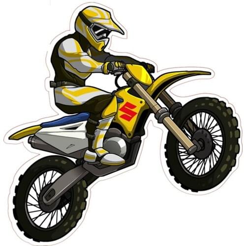 LLY-0886 Classic Creative Car Stickers Motorcyclist Rider Board Modeling Decal PVC Auto Motorcycle Waterproof Decals Decor