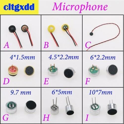 Cltgxdd 100pcs Micorphone MIC Accessories For Android Phone Built-in microphone Voice transmitter Speaker Inner Repair Parts