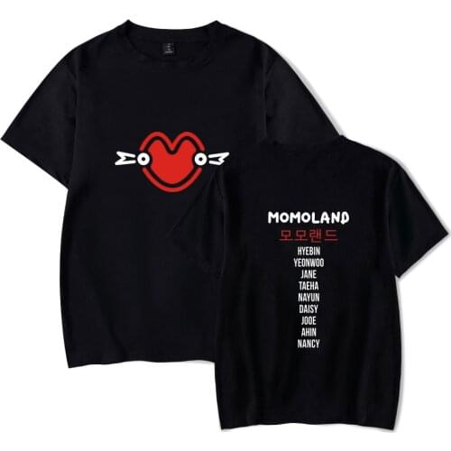 LUCKYFRIDAYF MOMOLAND Kpop Fashion Hip Hop Men Women T Shirts Casual Tee Shirt Short Sleeve Round Neck T-shirt Clothes Plus Size